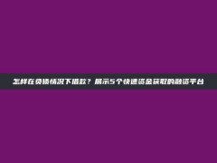 怎样在负债情况下借款？展示5个快速资金获取的融资平台